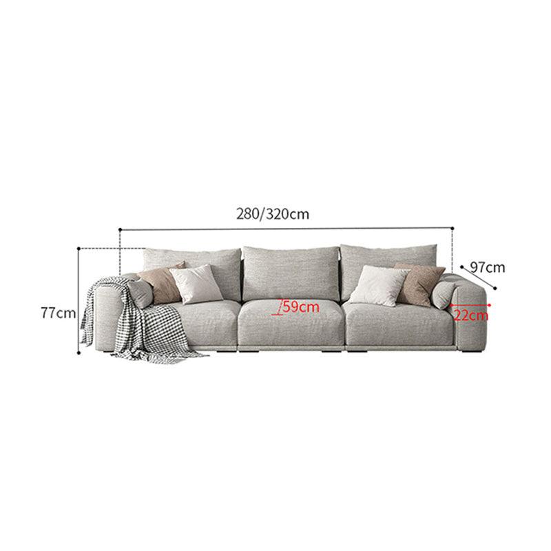 Frances Three Seater Corner Sofa, Cotton Linen - Weilai Concept