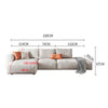 Samona Three Seater Corner Sofa, Leathaire - Weilai Concept