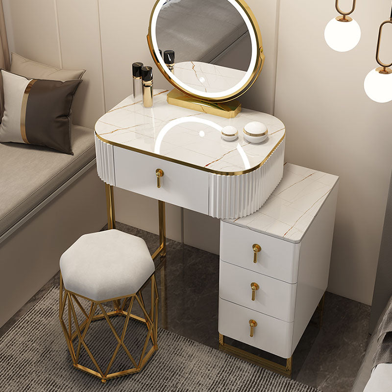 Nelia Dressing Table With LED Mirror-40cm (no drawer)-Weilai Concept