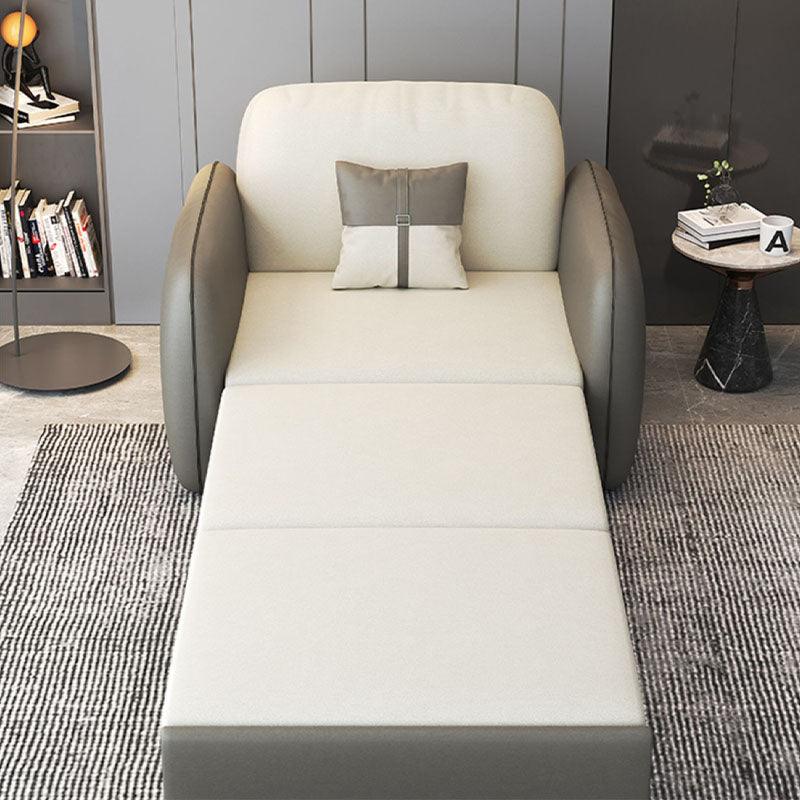 Caio Two Seater Sofa Bed, Single Sofa Bed, Leathaire - Weilai Concept