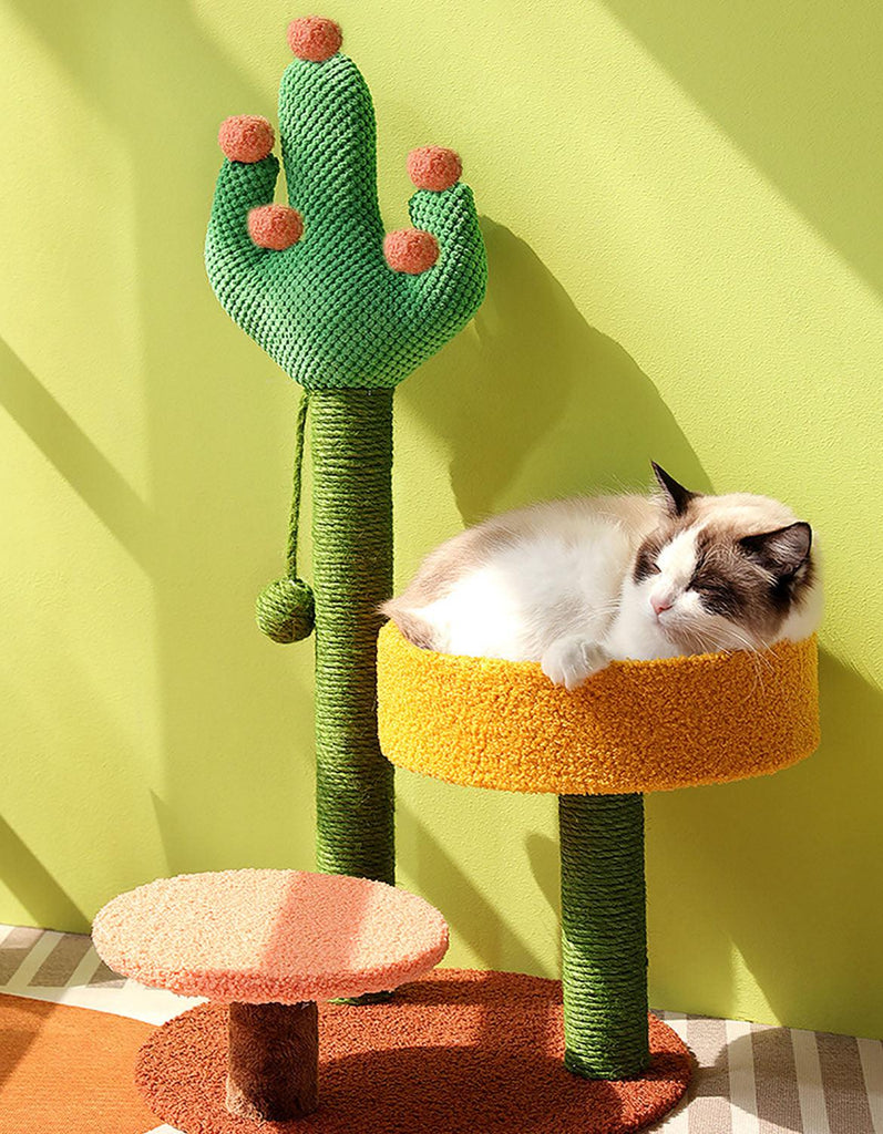 Ola's Cactus with Bed, Cat Toy, Climbing tree-Weilai concept-Weilai concept