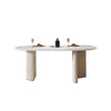 Cecily Folding Dining Table, Marble Effect-Weilai Concept