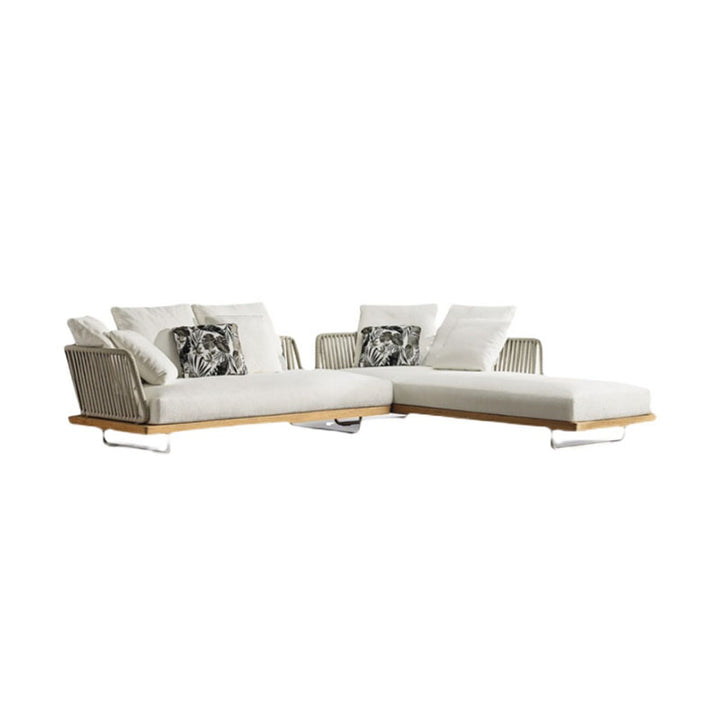 Phyllis Rattan Outdoor Sofa Set, Two Seater Sofa, Outdoor Furniture, Grey