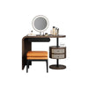Mars Dressing Table, Rosewood, With Rattan Side Storage- | Get A Free Side Table Today