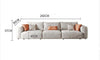 Samona Three Seater Sofa, Leathaire-Weilai Concept-Weilai Concept