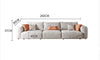 Samona Three Seater Corner Sofa, Leathaire-Weilai Concept-Weilai Concept