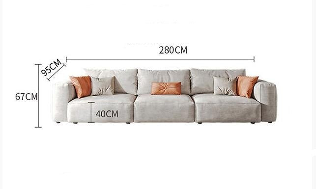 Samona Three Seater Corner Sofa, Leathaire-Weilai Concept-Weilai Concept