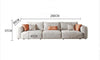 Samona Three Seater Sofa, Leathaire-Weilai Concept-Weilai Concept