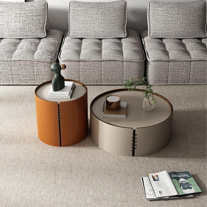 Rossi Coffee Table Set, Beige&Orange-Weilai Concept