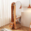 Rotatable Cloth Rack, Wardrobe, Storage Rattan Oak-Weilai Concept