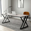 Simone Office Desk, Sintered Stone- | Get A Free Side Table Today