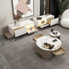 Umi Round Coffee Table Set with 4 Stools With TV Stand - Weilai Concept