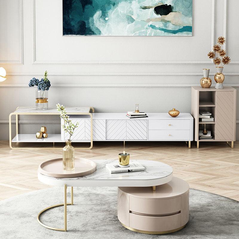 Adelaide TV Stand, White-Weilai Concept