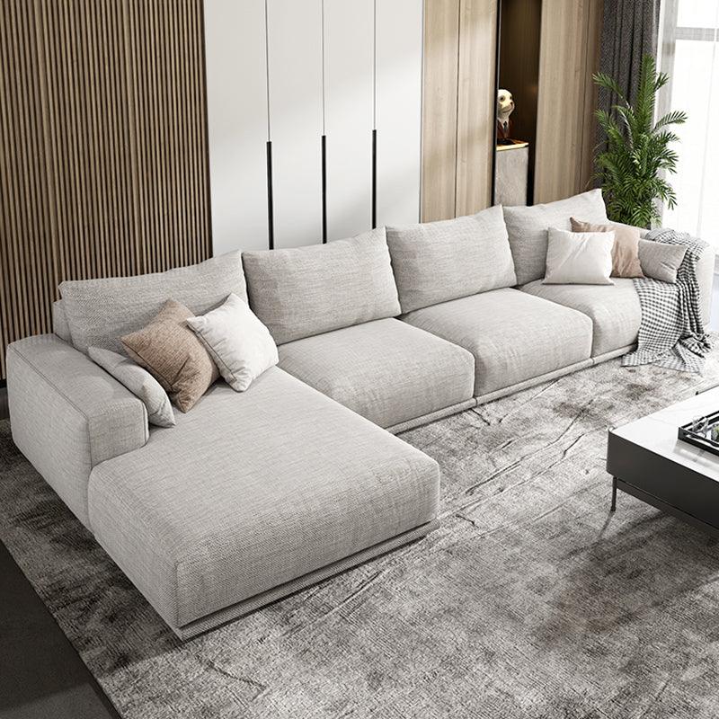 Frances Three Seater Sofa, Cotton Linen- | Get A Free Side Table Today
