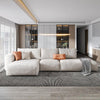 Samona Three Seater Corner Sofa, Leathaire - Weilai Concept