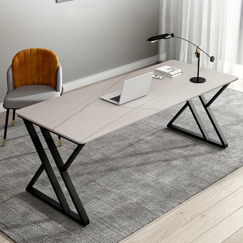 Simone Office Desk, Sintered Stone- | Get A Free Side Table Today