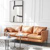 Kiley Three Seater Sofa, Cow Leather- | Get A Free Side Table Today