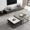 Nathan Nesting Coffee Table Set With TV Stand, Sintered Stone, Clearance - Weilai Concept