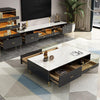 Neekor Living Room Table Set, Coffee Table With TV Stand, Black - Weilai Concept