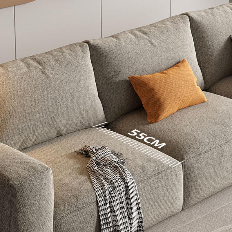 Lionel Three Seater Sofa, Linen-Weilai Concept