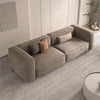 Bryan Three Seater Sofa, Velvet-Weilai Concept