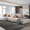 Samona Three Seater Corner Sofa, Leathaire - Weilai Concept