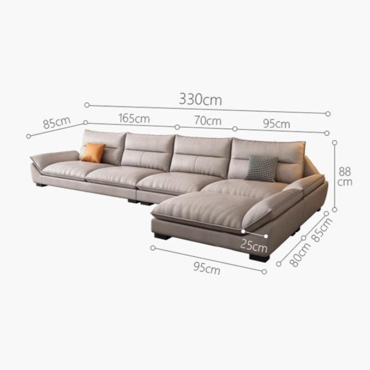 A900 Quinn Five Seater Sofa, Leathaire- | Get A Free Side Table Today