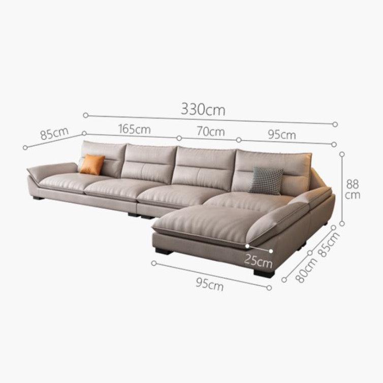 A900 Quinn Four Seater Sofa, Leathaire- | Get A Free Side Table Today