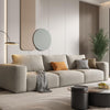 Lionel Three Seater Sofa, Linen-Weilai Concept