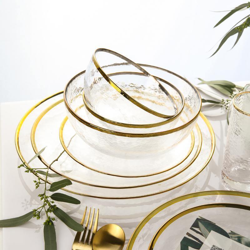 7 Piece Glass Dinner Set, Glassware- | Get A Free Side Table Today