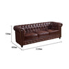 Vintage Chesterfield Three Seater Sofa-Weilai Concept