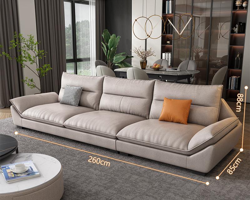 A900 Quinn Three Seater Sofa, Leathaire- | Get A Free Side Table Today