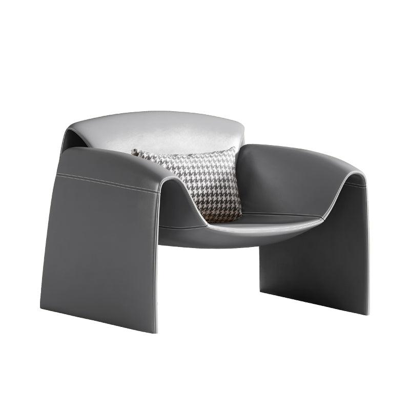 U Shape Armchair, Leather- | Get A Free Side Table Today