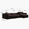 Hee Nordic Fabric Sofa, Two/ Three Seater Sofa- | Get A Free Side Table Today