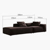 Hee Nordic Fabric Sofa, Two/ Three Seater Sofa- | Get A Free Side Table Today