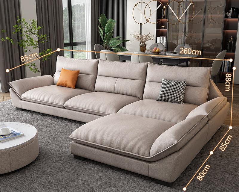 A900 Quinn Three Seater Sofa, Leathaire- | Get A Free Side Table Today