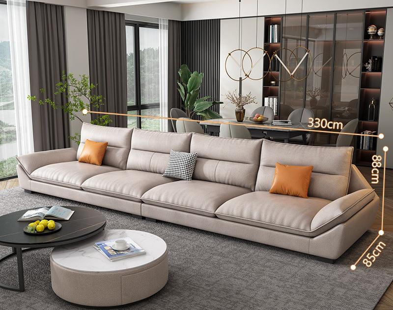 A900 Quinn Four Seater Sofa, Leathaire- | Get A Free Side Table Today