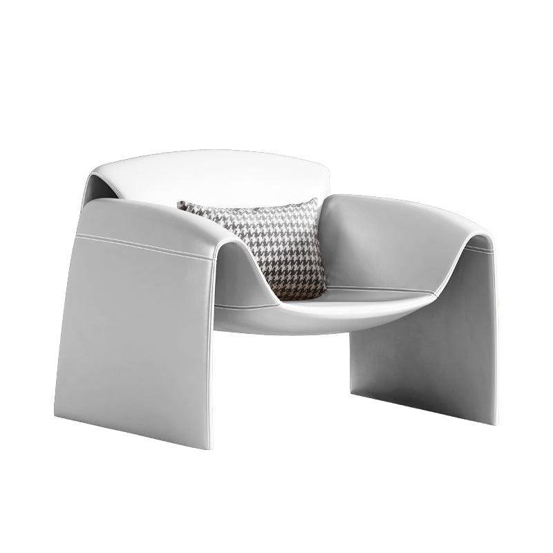 U Shape Armchair, Leather- | Get A Free Side Table Today