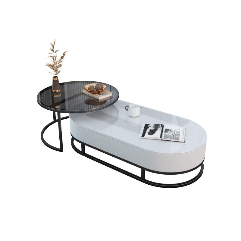 Hagy Nesting Coffee Table Set, Marble- | Get A Free Side Table Today