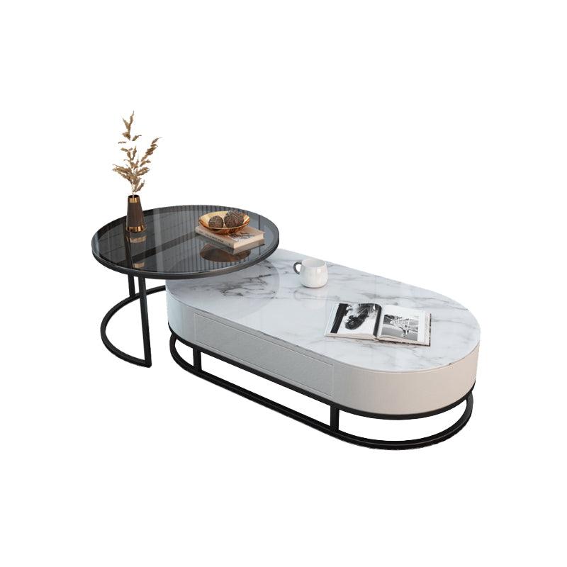 Hagy Nesting Coffee Table Set, Marble- | Get A Free Side Table Today