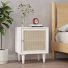 Tableau Rattan Bedside Table, Solid Wood- | Get A Free Side Table Today