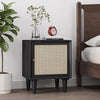 Tableau Rattan Bedside Table, Solid Wood- | Get A Free Side Table Today