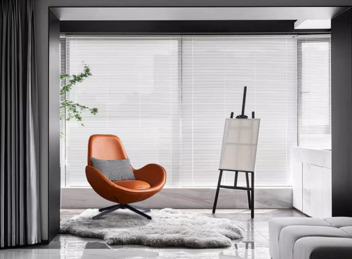 Snail Armchair, Brown Leather