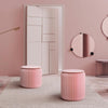 Accordion Stool Spring Pink- | Get A Free Side Table Today