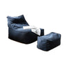 Andra Beanbag And Footstool- | Get A Free Side Table Today