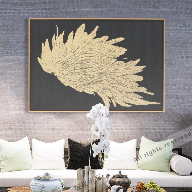 Angle Framed Wall Art Print 90.5*60.5cm- | Get A Free Side Table Today