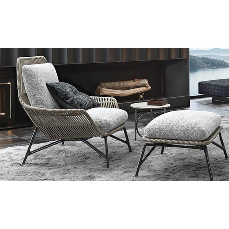 Annikki Rattan Armchair and Footstool- | Get A Free Side Table Today