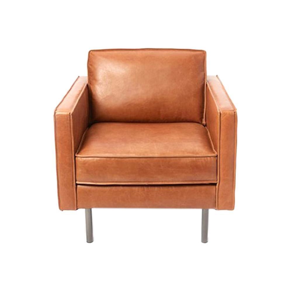 Barbican Three Seater Sofa, Real Leather- | Get A Free Side Table Today