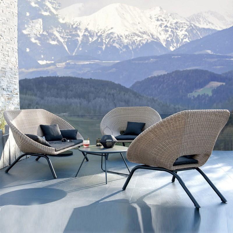 Bonsallo Rattan Armchair, Outdoor Furniture- | Get A Free Side Table Today