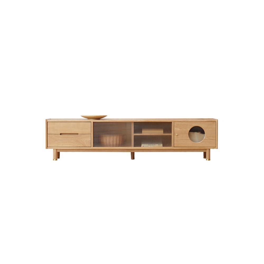 Canaz TV Stand, Ash- | Get A Free Side Table Today